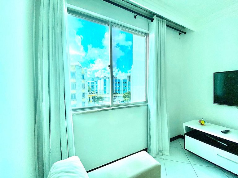 Apt com Ar, 2/4 no Coração da Cidade