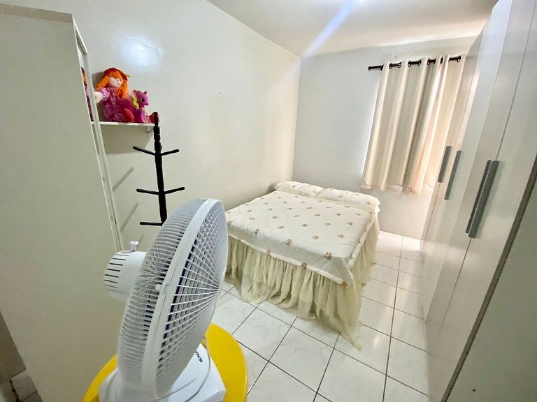 Apt com Ar, 2/4 no Coração da Cidade