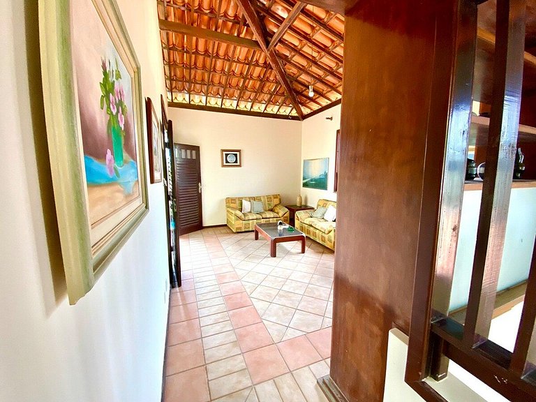 Casa Maravilhosa com AR e PISCINA a 80m da praia