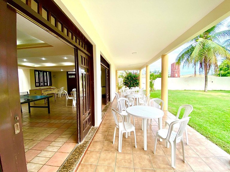 Casa Maravilhosa com AR e PISCINA a 80m da praia