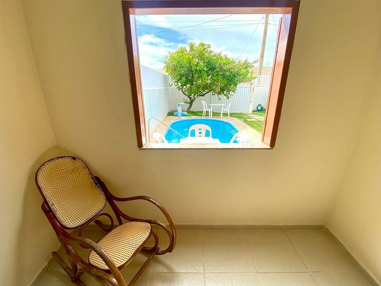 Casa Rústica na Praia da Caueira com Vista Mar