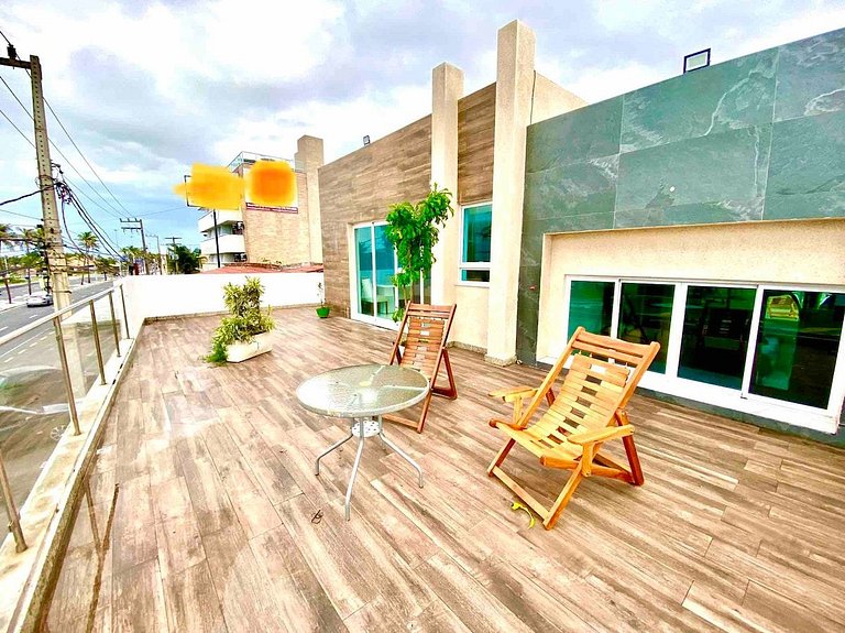 Casa com Piscina e Vista Mar na Orla de Atalaia