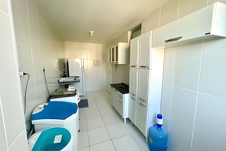 Apartamento com Ar a 7 minutos da Praia da Aruana