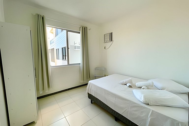 Apartamento com Ar a 7 minutos da Praia da Aruana