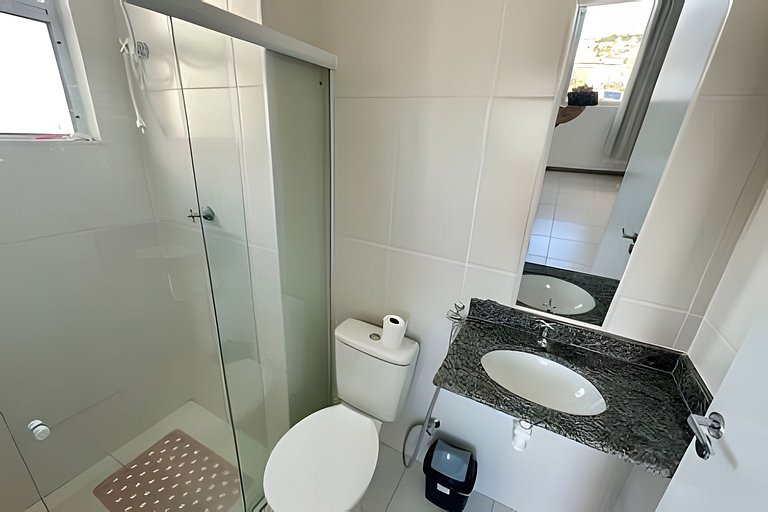 Apartamento com Ar a 7 minutos da Praia da Aruana