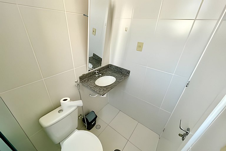 Apartamento com Ar a 7 minutos da Praia da Aruana