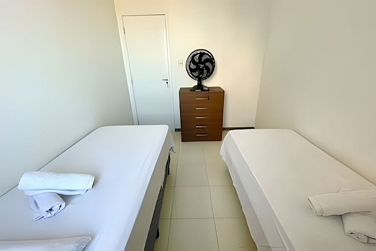 Apartamento com Ar a 7 minutos da Praia da Aruana