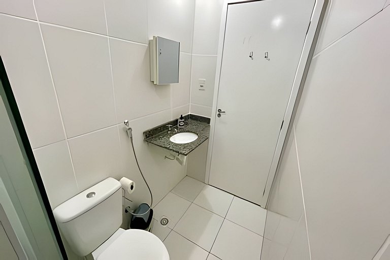 Apartamento com Ar a 7 minutos da Praia da Aruana