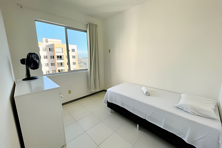 Apartamento com Ar a 7 minutos da Praia da Aruana