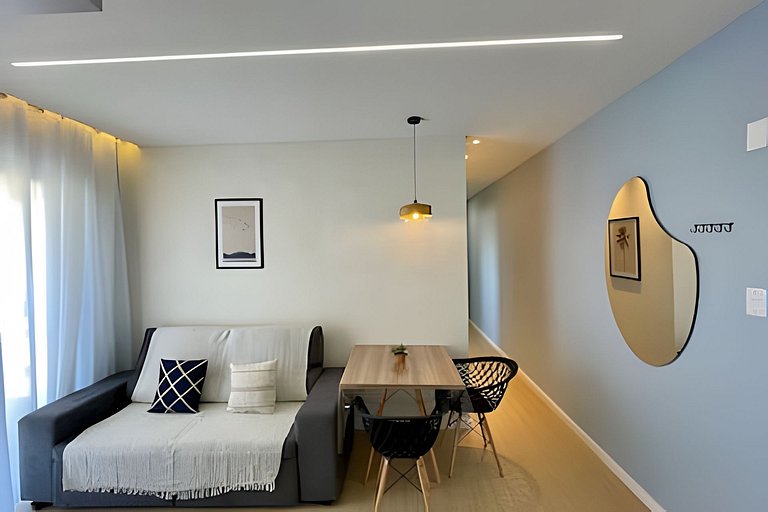 Apartamento com Ar a 7 minutos da Praia da Aruana