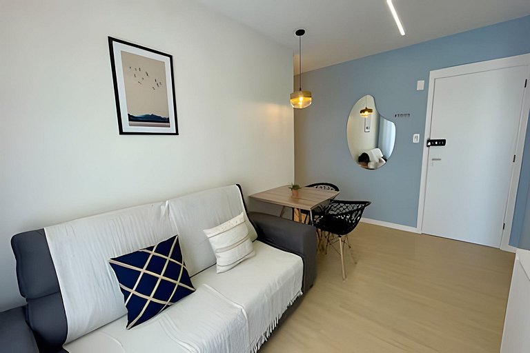 Apartamento com Ar a 7 minutos da Praia da Aruana