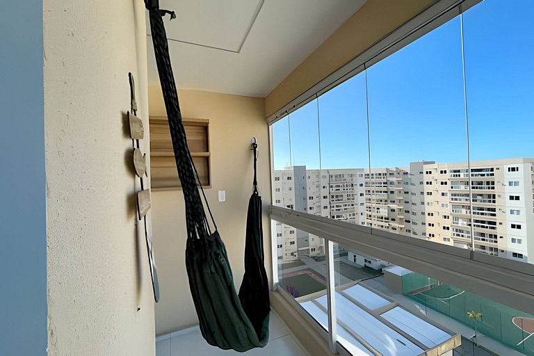 Apartamento com Ar a 7 minutos da Praia da Aruana