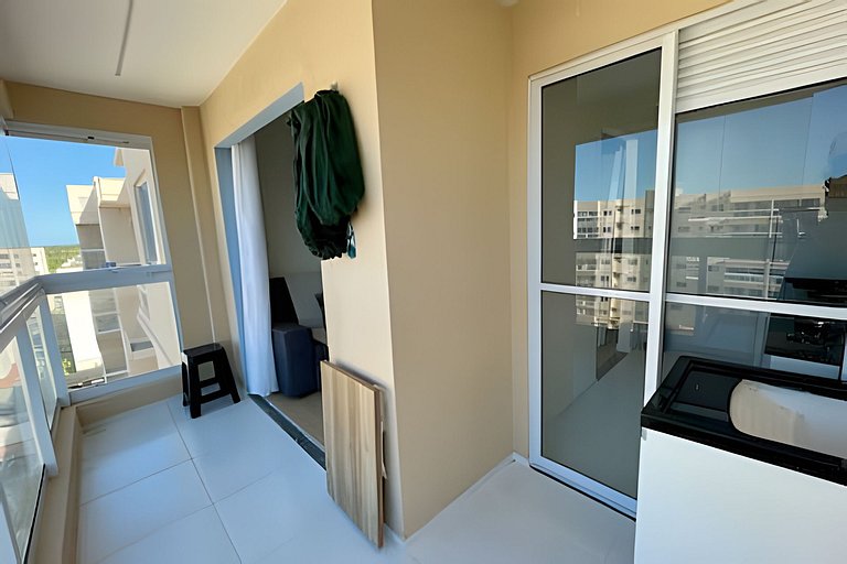 Apartamento com Ar a 7 minutos da Praia da Aruana