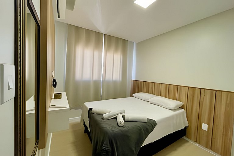 Apartamento com Ar a 7 minutos da Praia da Aruana