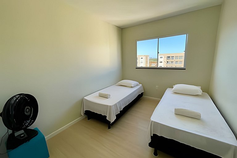 Apartamento com Ar a 7 minutos da Praia da Aruana