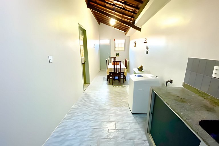 Casa Vista Mar 5/4 c/ AR a 200m da Praia de Aruana
