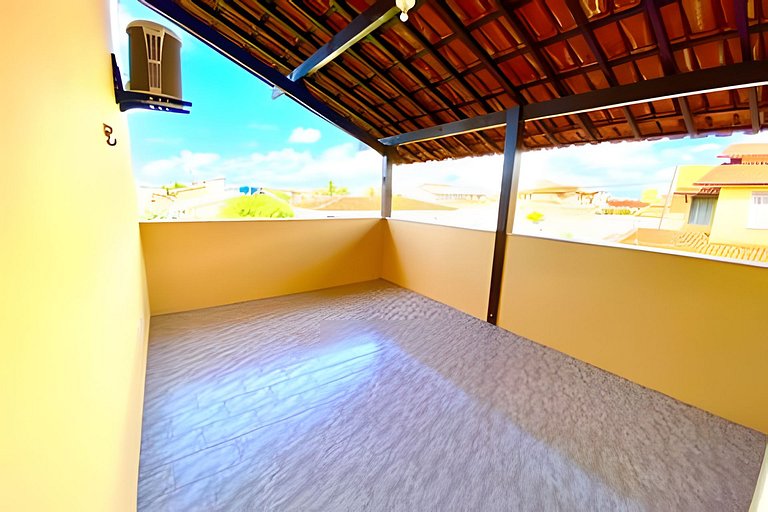Casa Vista Mar 5/4 c/ AR a 200m da Praia de Aruana
