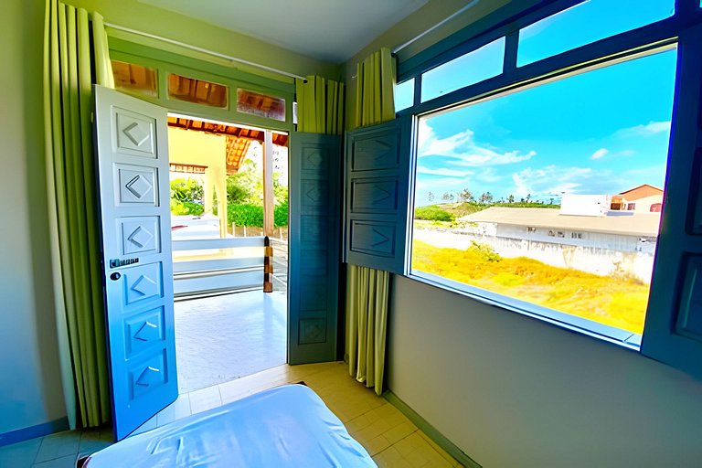 Casa Vista Mar 5/4 c/ AR a 200m da Praia de Aruana