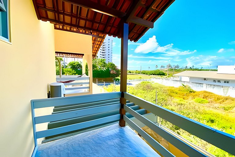 Casa Vista Mar 5/4 c/ AR a 200m da Praia de Aruana
