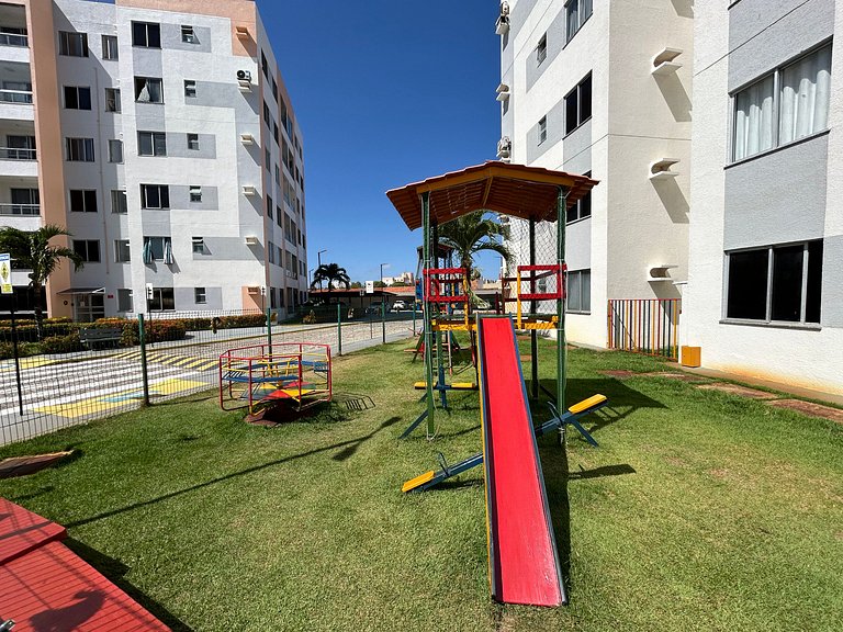 Apartamento com Ar a 7 minutos da Praia da Aruana