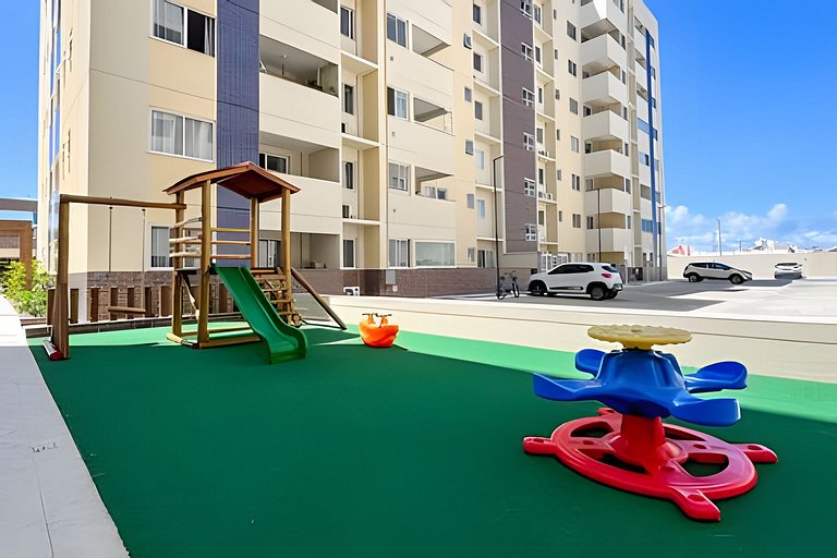 Apto 2/4 com AR a 7min da Praia de Aruana