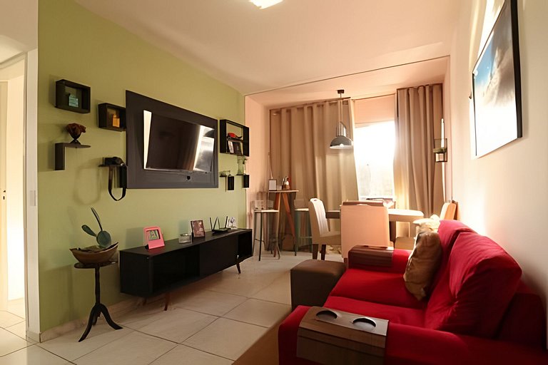 Apto aconchegante em Mangabeiras perto da praia