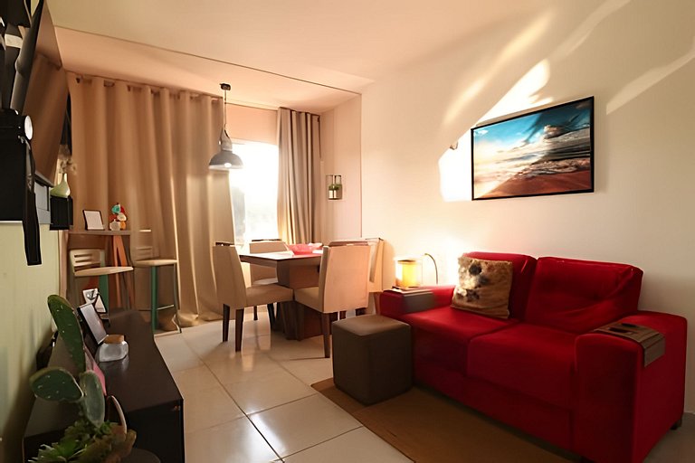 Apto aconchegante em Mangabeiras perto da praia