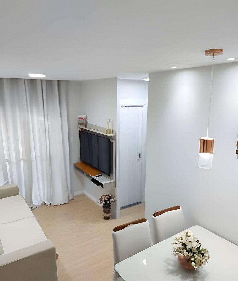 Apartamento com Ar a 7 minutos da Praia da Aruana