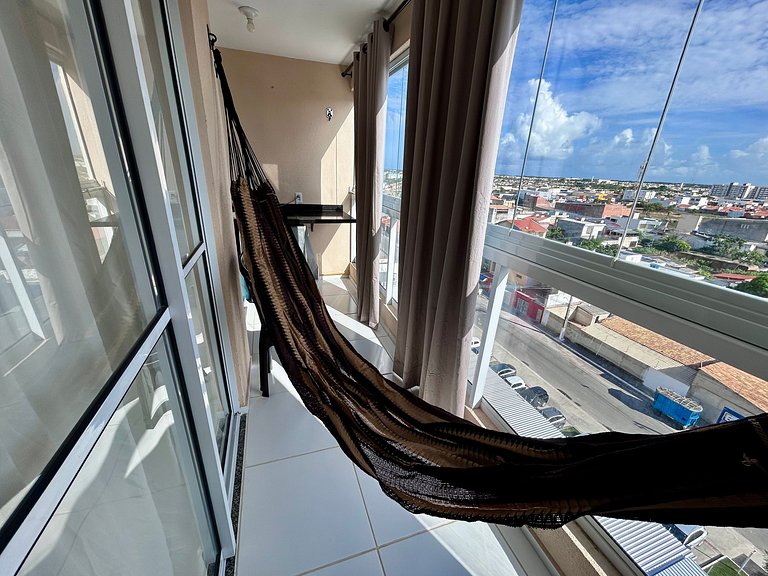 Apto 2/4 com AR a 7 min da Praia de Aruana