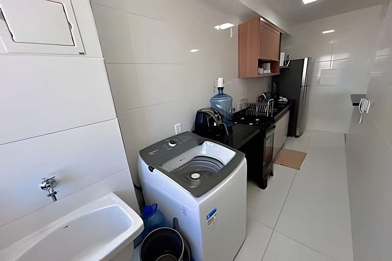 Apto c/ AR, 2/4 em cond a 7 min da Praia de Aruana