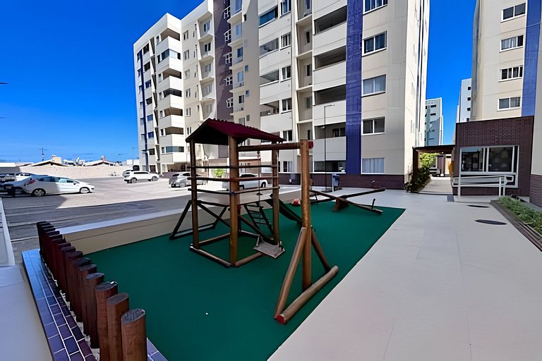 Apto c/ AR, 2/4 em cond a 7 min da Praia de Aruana